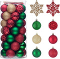 Valery Madelyn 50ct Christmas Tree Decorations Ball Ornaments 2.36 Inches
