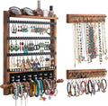 3Pcs Wood Earring Organizer,Wall Jewelry Organizer,Jewelry Storage