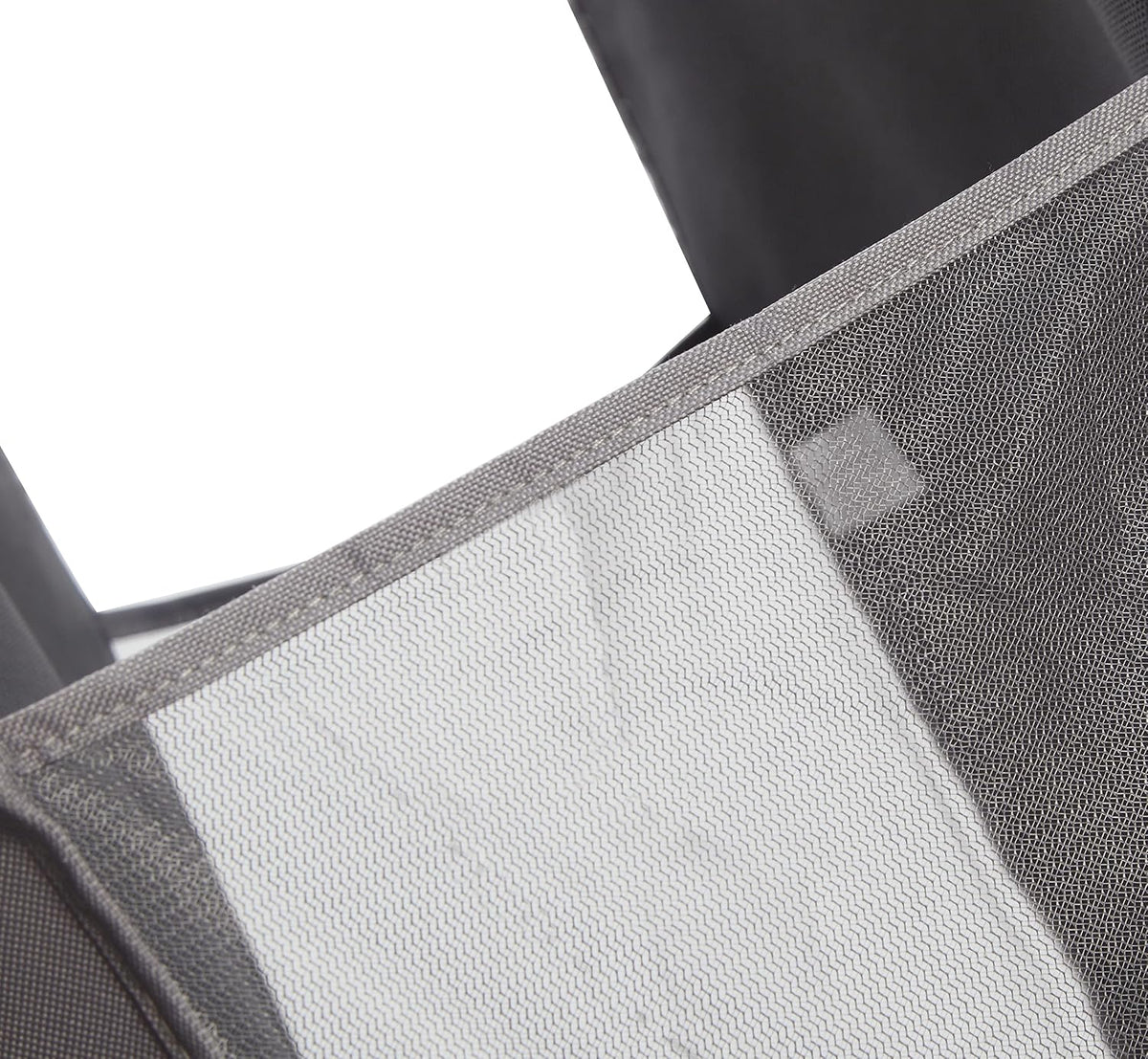STORAGE MANIAC 2-Pack Hanging Laundry Hamper, Front See-Through Mesh Bag, Slim Basket, Double Hanging Closet Hamper, Narrow Organizer, Grey
