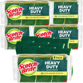 Scotch-Brite Heavy Duty Scrub Sponge, 45 Kitchen Sponges Designed for Tough Messes in The Kitchen that Last 3X Longer*, Best for Cast Iron Skillets and Outdoor Grills, Flexible, Durable, and Strong