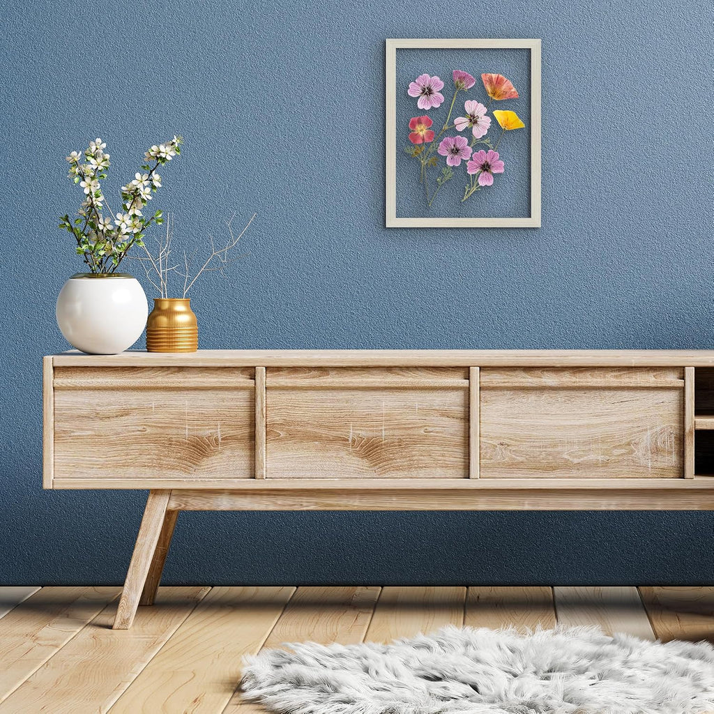Americanflat 11x14 Floating Picture Frame - Engineered Wood - Light Wood
