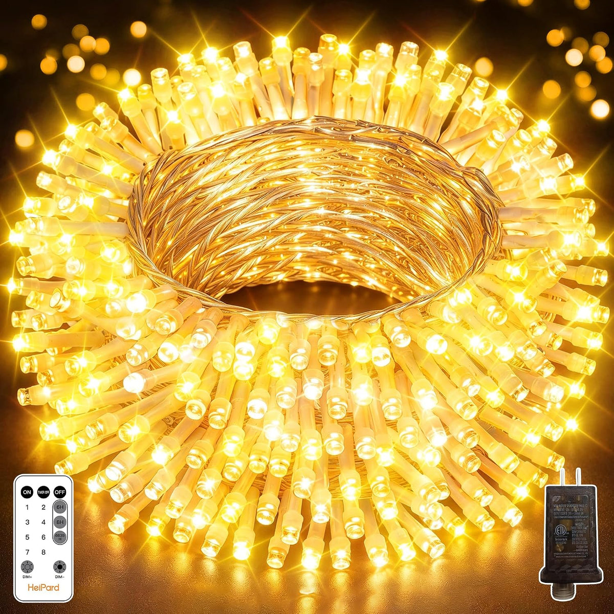 400 LED Christmas Lights, 131FT Outdoor String Lights with Remote