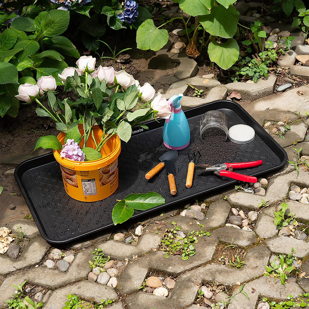 Boot Tray 2 Pack, Large 30"x15" Water Resistant - Shoe & Pet Mat