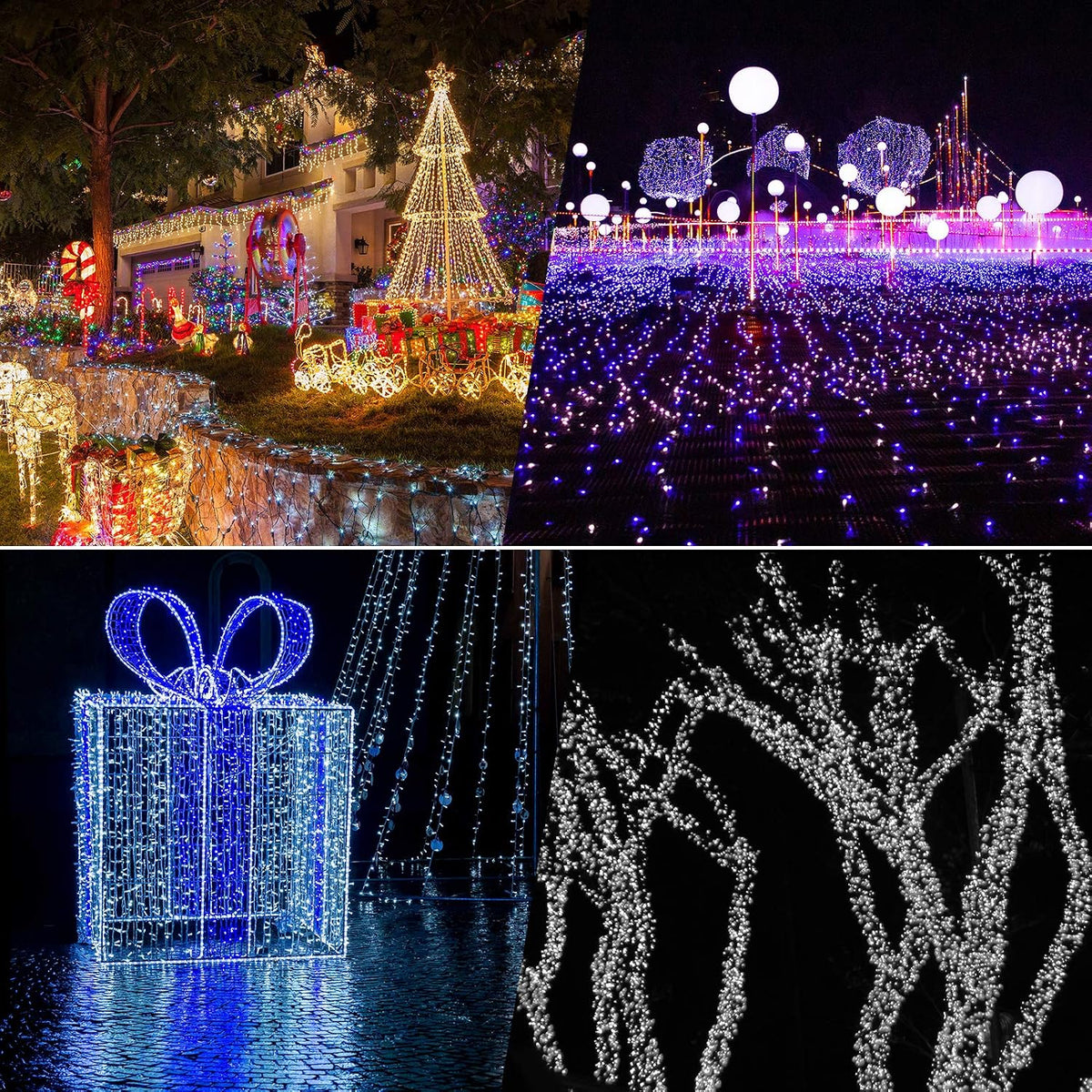 Christmas Lights, Battery Operated String Lights 18ft 50 LED Mini String Lights, Waterproof Lights with Remote Timer 8 Modes, Indoor Outdoor Garden Party Wedding Xmas Tree Decoration, Warm White