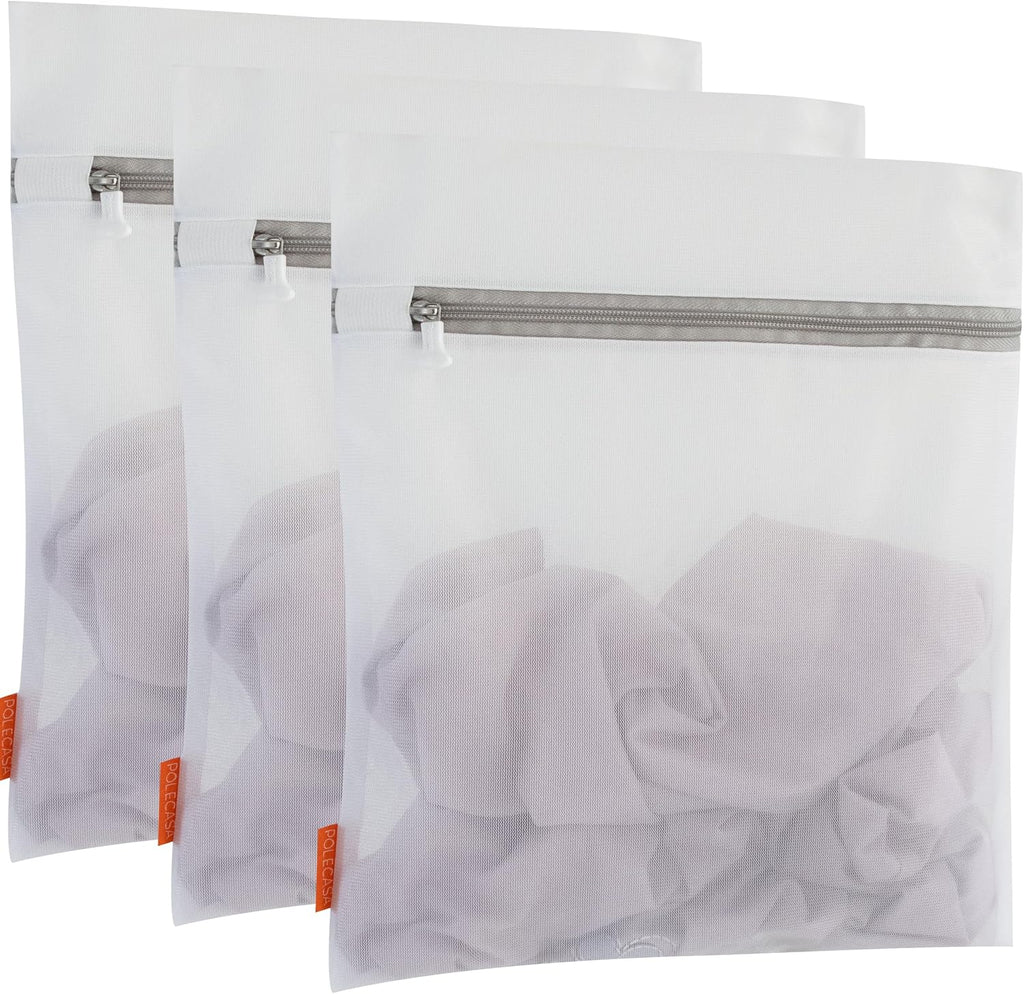 Polecasa Mesh Laundry Bags 3 Pack, 16 x 20" Large, Fine Mesh for Delicates