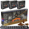 Super Hit Incense Sticks and Cones Variety Pack with Burner Holder Bundle from Satya Incense 100g Trumiri for Smudging and Aroma