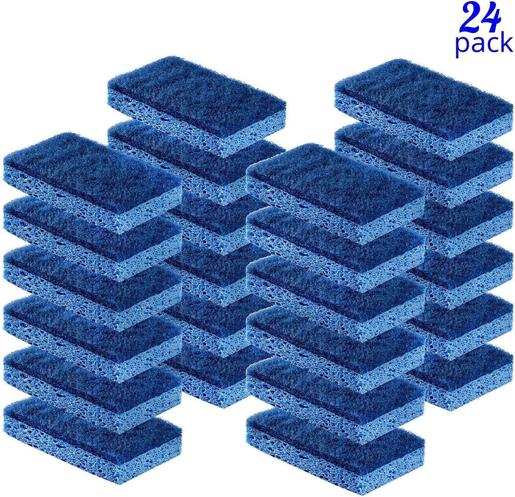 Scrubit Non-Scratch Cleaning Scrub Sponges- Scrubbing Dish Sponge Ideal for Washing Kitchen,Dishes, Bathroom &More – Dishwashing Sponge Along with A Thought Scrubber – 24 sponges (Pack of 2)