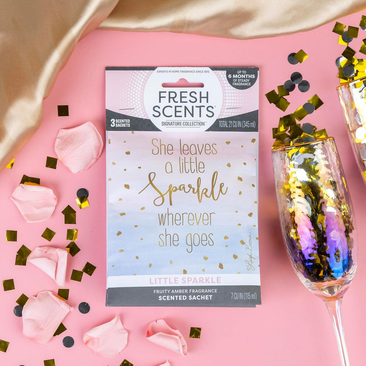 Fresh Scents A Little Sparkle Scented Sachets 6 Pack
