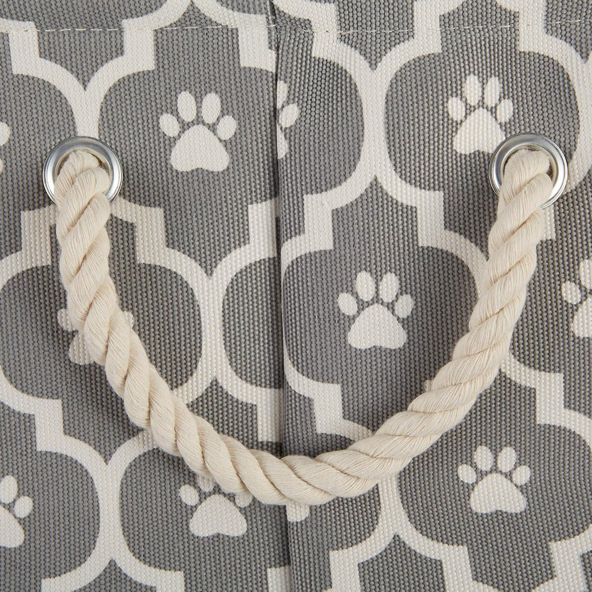Bone Dry Pet Storage Collection Lattice Paw Print, Medium Rectangle, Gray (Pack of 2)