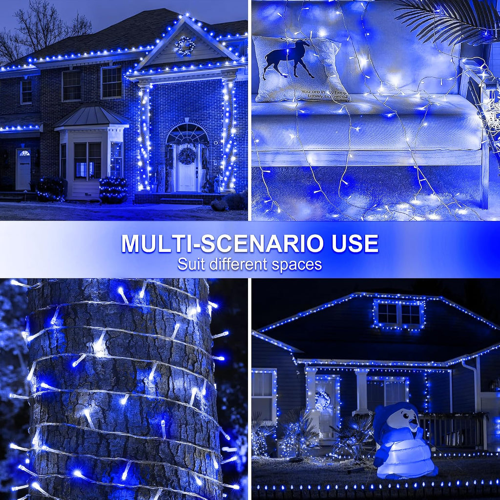 kemooie 500 LED Christmas Lights Outdoor, 164 FT String Lights Waterproof
