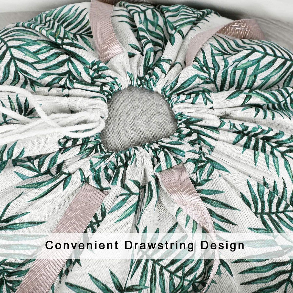 Extra Large Laundry Bag with Drawstring and Handle, Heavy Duty Travel Dirty Clothes Bag for Laundromat and Household, Durable Rip-Stop Laundry Hamper Liner, 28 x 40 Inch, Bamboo