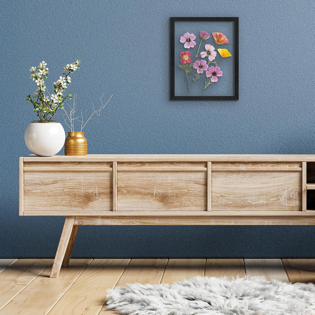Americanflat 11x14 Floating Picture Frame - Engineered Wood - Black