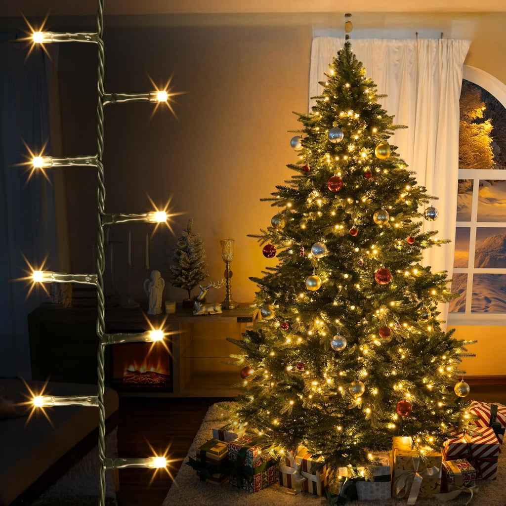 EcoNour Christmas Tree Lights, Cluster Compact 1500 LED Warm White