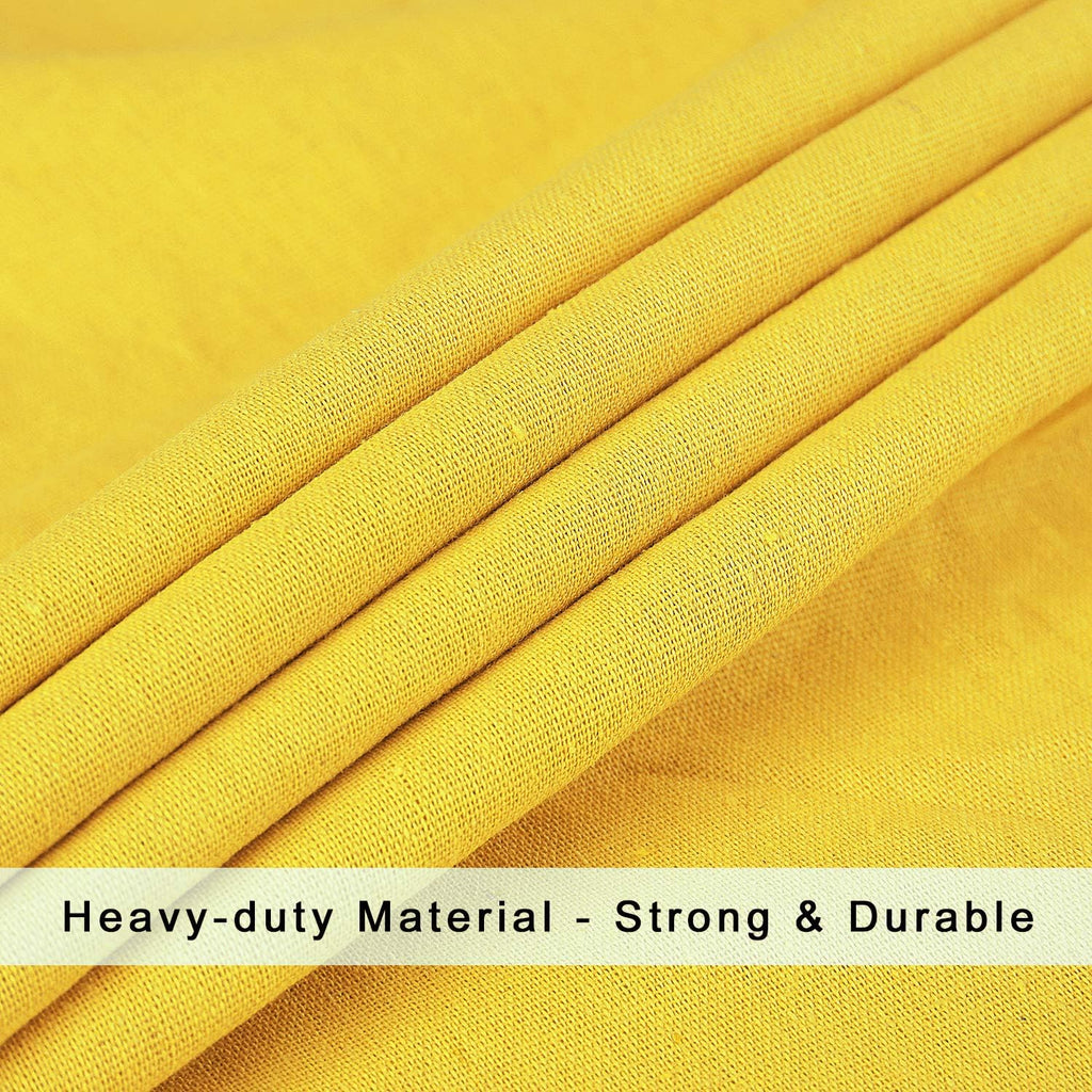 Heavy Duty Laundry Bag with Drawstring and Handle, Extra Large Travel Dirty Clothes Bag for Laundromat and Household, Durable Rip-Stop Laundry Hamper Liner, 28 x 40 Inch, Yellow