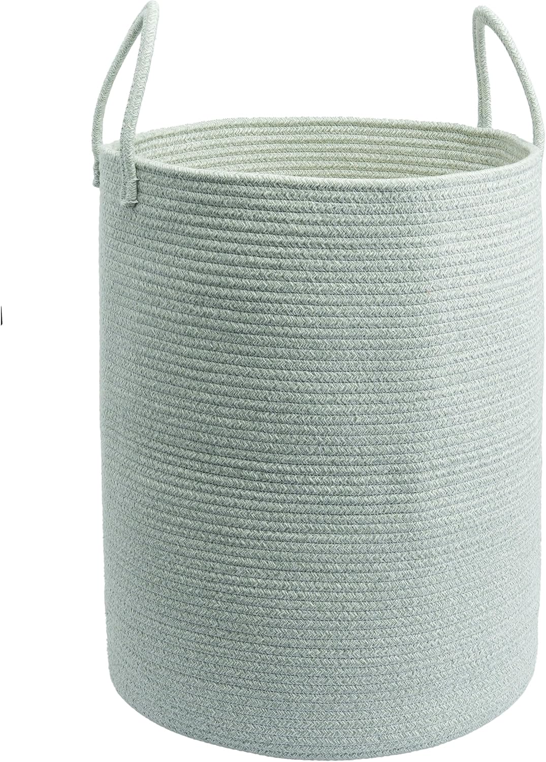 XUANGUO Cotton Rope Laundry Basket Hamper for Clothes,Large green