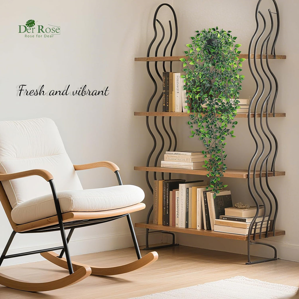 Der Rose 34" Artificial Mandala Vine Hanging Plant for Bathroom Shelf Decor