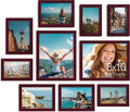 Vittanly 10 Pack Picture Frames Collage Wall Decor, Cherry Red