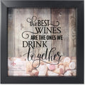 Lawrence Frames 164010 Black 10x10 Shadow Box Wine Cork Holder