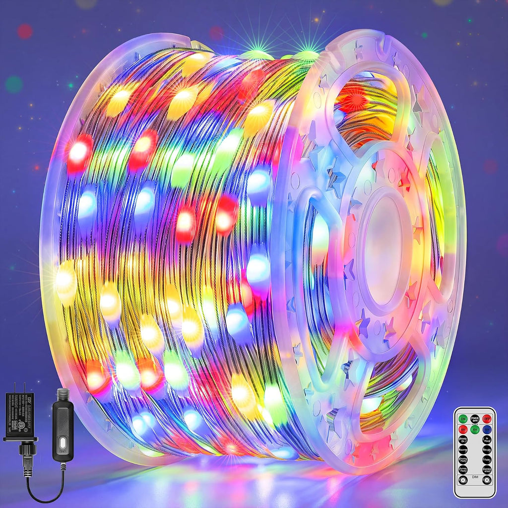 Christmas Lights Outdoor 1000LED 328FT, Multicolor String Lights