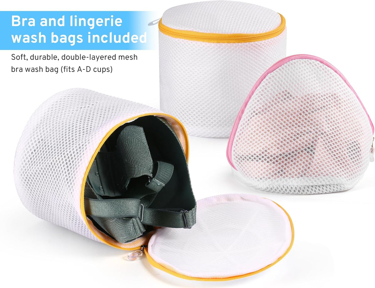 7Pcs Mesh Laundry Bags for Delicates, lingerie bags for washing delicates