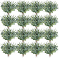 Tigeen 300 Pcs Artificial Eucalyptus Stems, 2 Styles Faux Greenery, Green