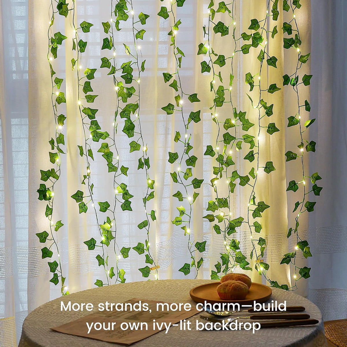 23FT 73 LED Ivy Vine String Lights Plug in