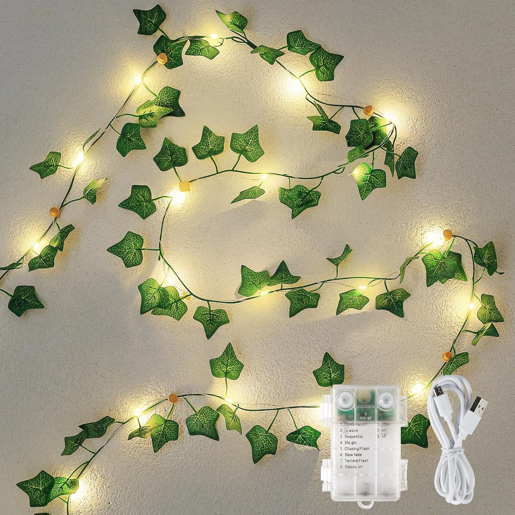 23FT 73 LED Ivy Vine String Lights Plug in