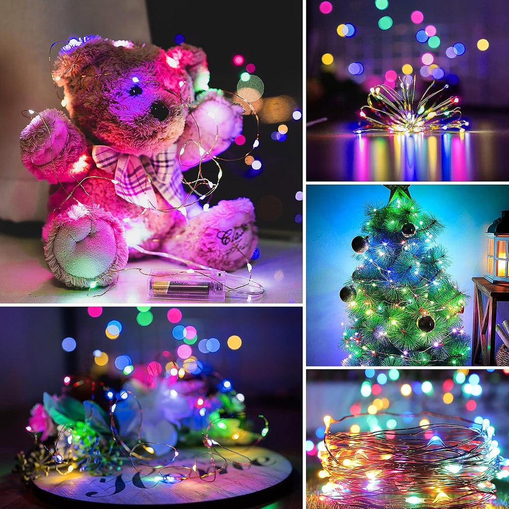innolife LED Multicolor Fairy Lights Battery Operated with Remote Control