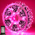Pooqla 1000 LED Pink Christmas Lights Outdoor String Lights, 328 ft