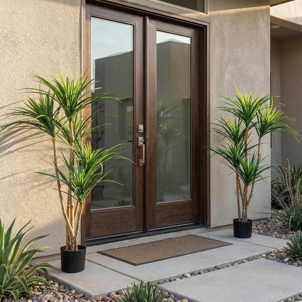 Pure Garden Tropical Yucca Plant Artificial Tree, 21” x 51”