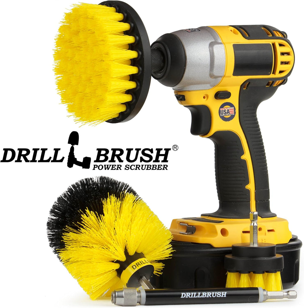 Bathroom Scrubber Brushes - Drill Scrub Brush Attachment - Bathroom Mirror