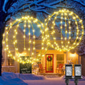 Joomer Plug-in Christmas Ball Lights, 13in & 11in Foldable Sphere Lights