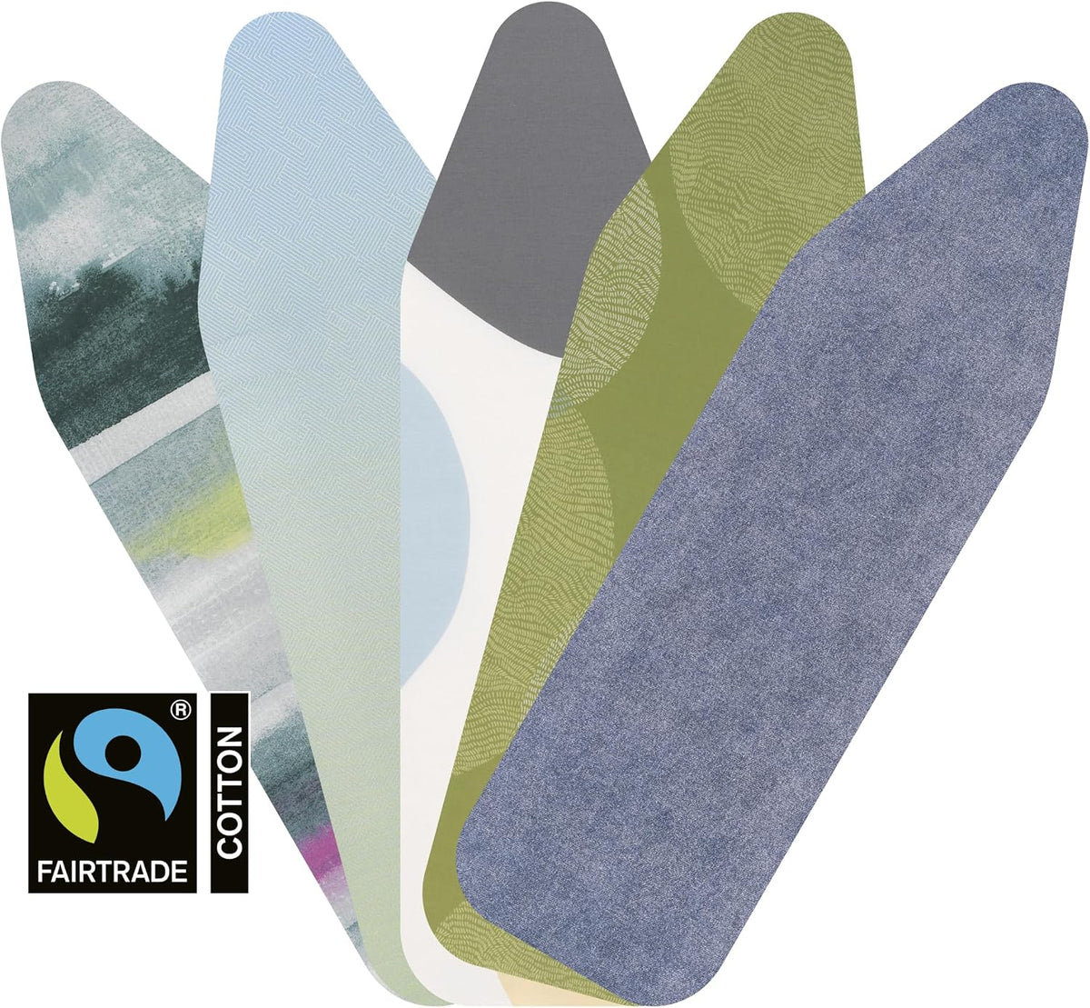Brabantia Replacement Ironing Board Cover | Top Layer Only | Fits Comfort Board (Size B) | x1 Randomly Selected Fairtrade Cover | 100% Cotton Cover for Existing Foam | for Brabantia Ironing Board B