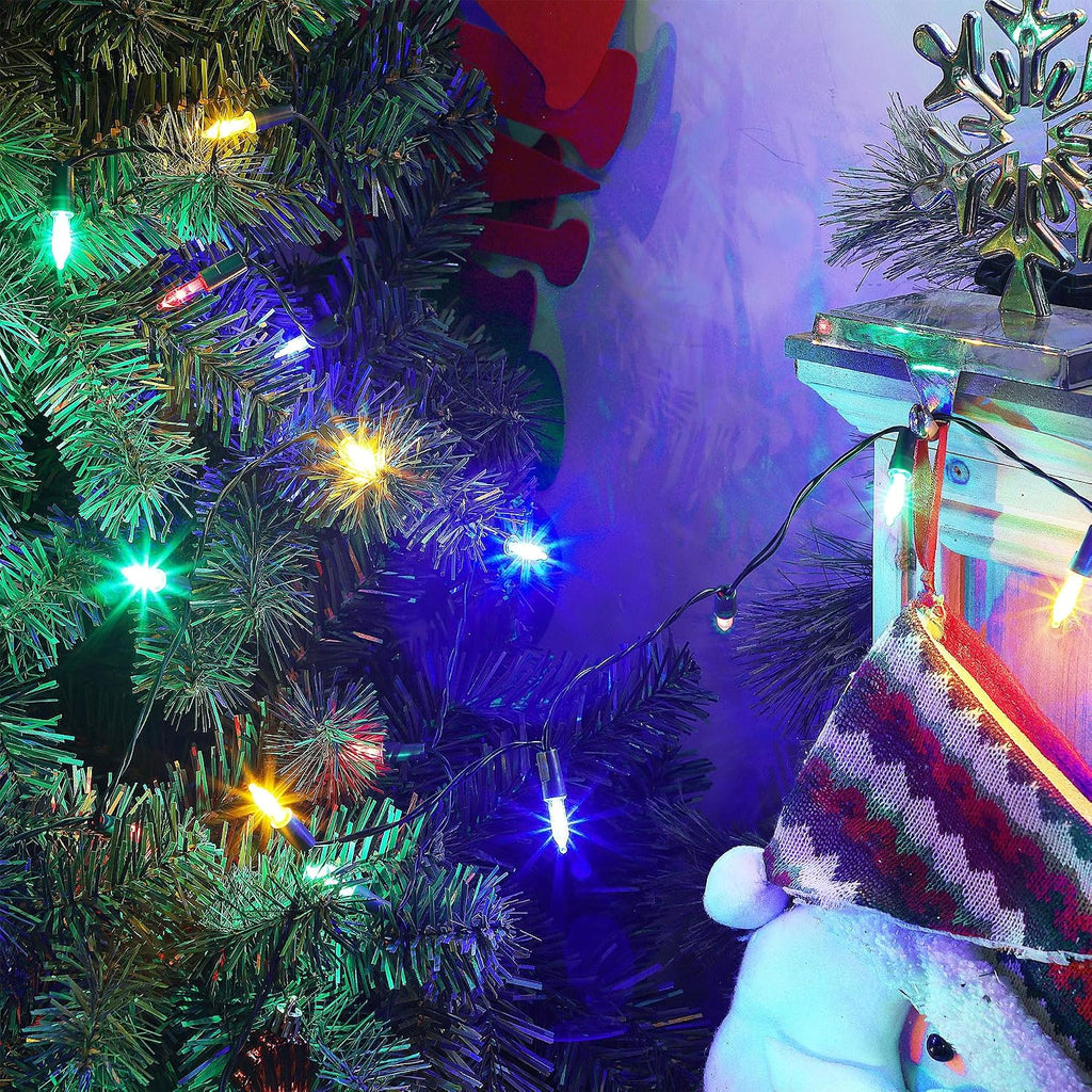 Joliyoou 16Ft 50LEDs Christmas Mini String Lights, 4 Packs