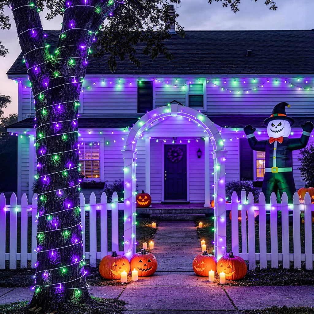 JMEXSUSS 33FT 100 LED Battery Operated Halloween Lights with Remote