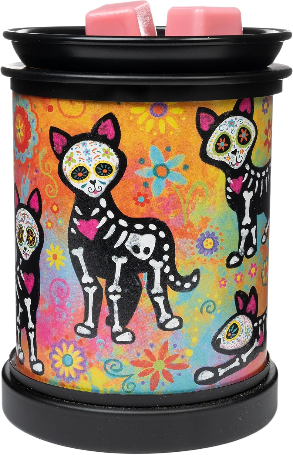 ScentSationals Cat Dance - Day of The Dead Wax Warmer for Scented Wax Melts