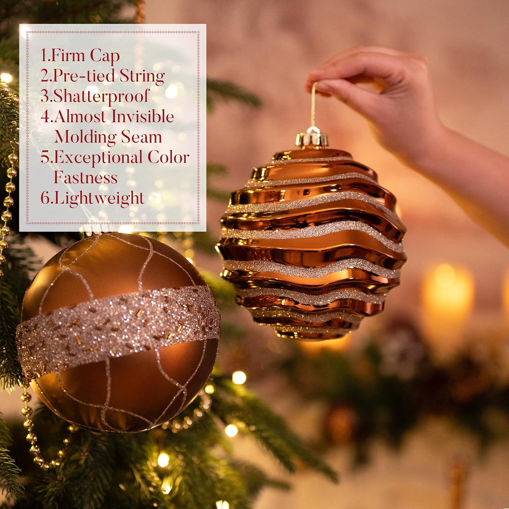 Valery Madelyn 5.9 Inch Extra Large Christmas Ornaments Tree Decorations