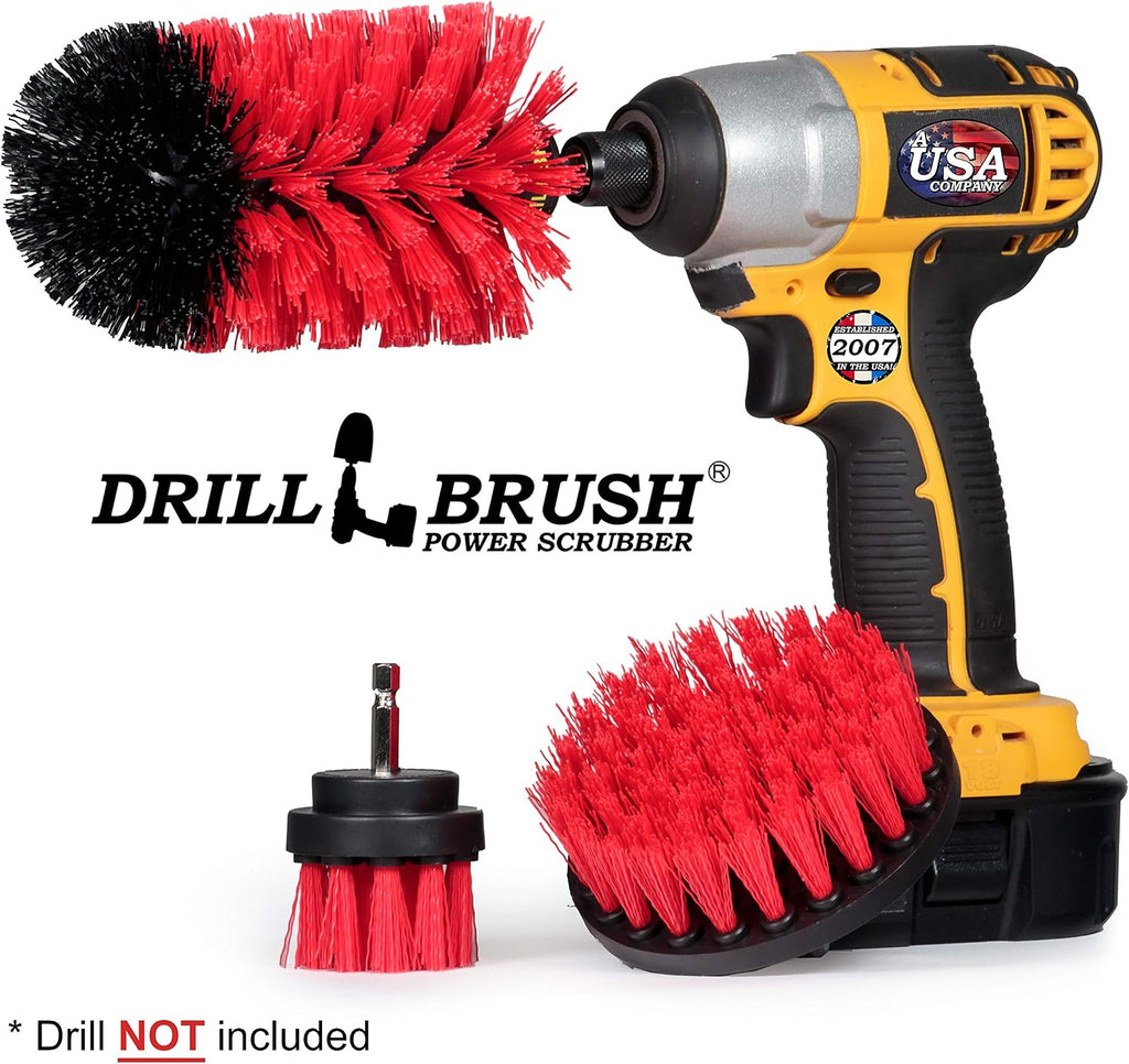 Concrete Stain Remover Brush Set - Home Lawn Equipment Cleaning Tools