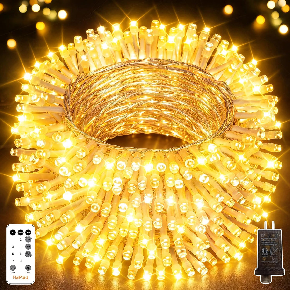 800 LED Christmas Lights, 262FT Outdoor String Lights with Remote