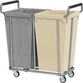 Gewudraw 2 Bag 360L Laundry Baskets with Wheels Heavy Duty
