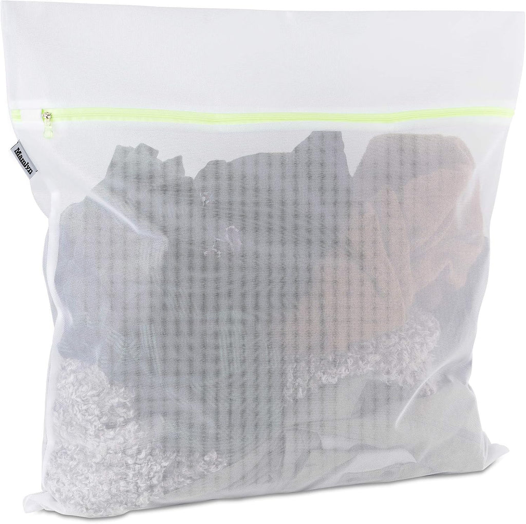 Mamlyn Mesh Laundry Bag for Delicates, Wash Bag for Underwear and Lingerie, Makeup Organizer Bag (1 Large)