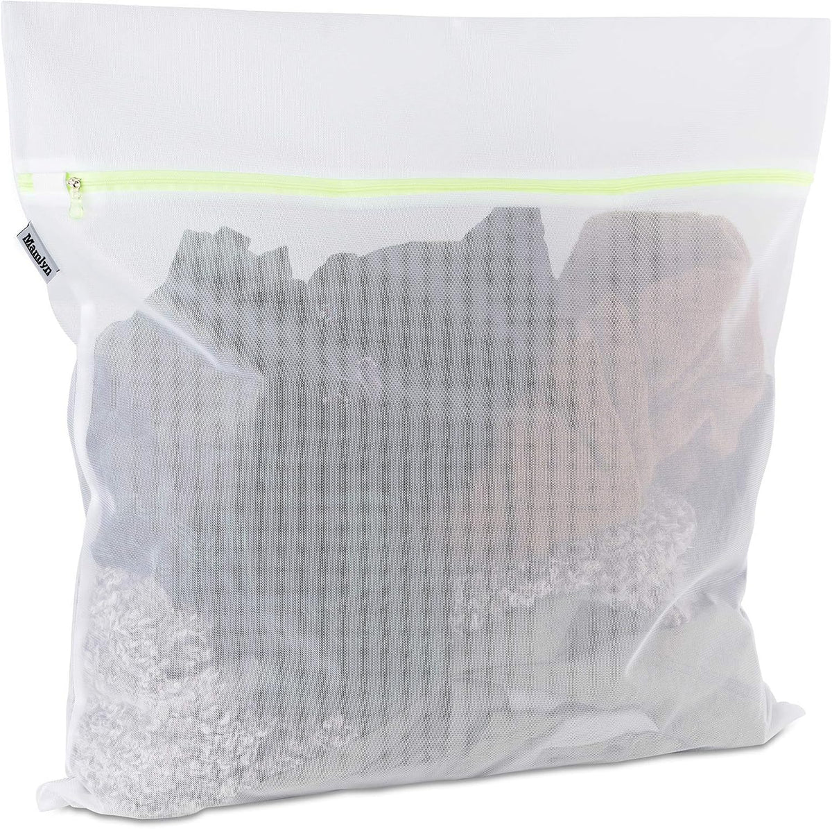 Mamlyn Mesh Laundry Bag for Delicates, Wash Bag for Underwear and Lingerie, Makeup Organizer Bag (1 Large)