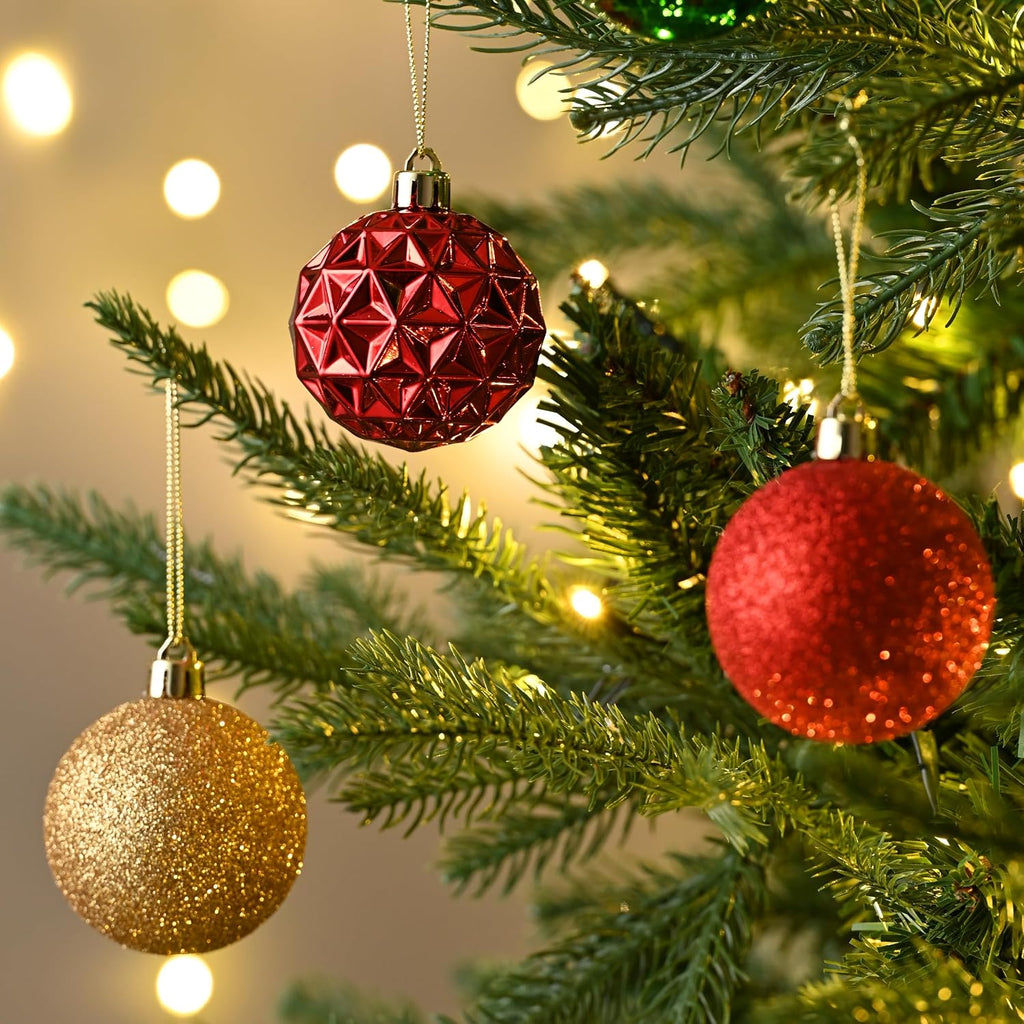 Valery Madelyn 50ct Christmas Tree Decorations Ball Ornaments 2.36 Inches