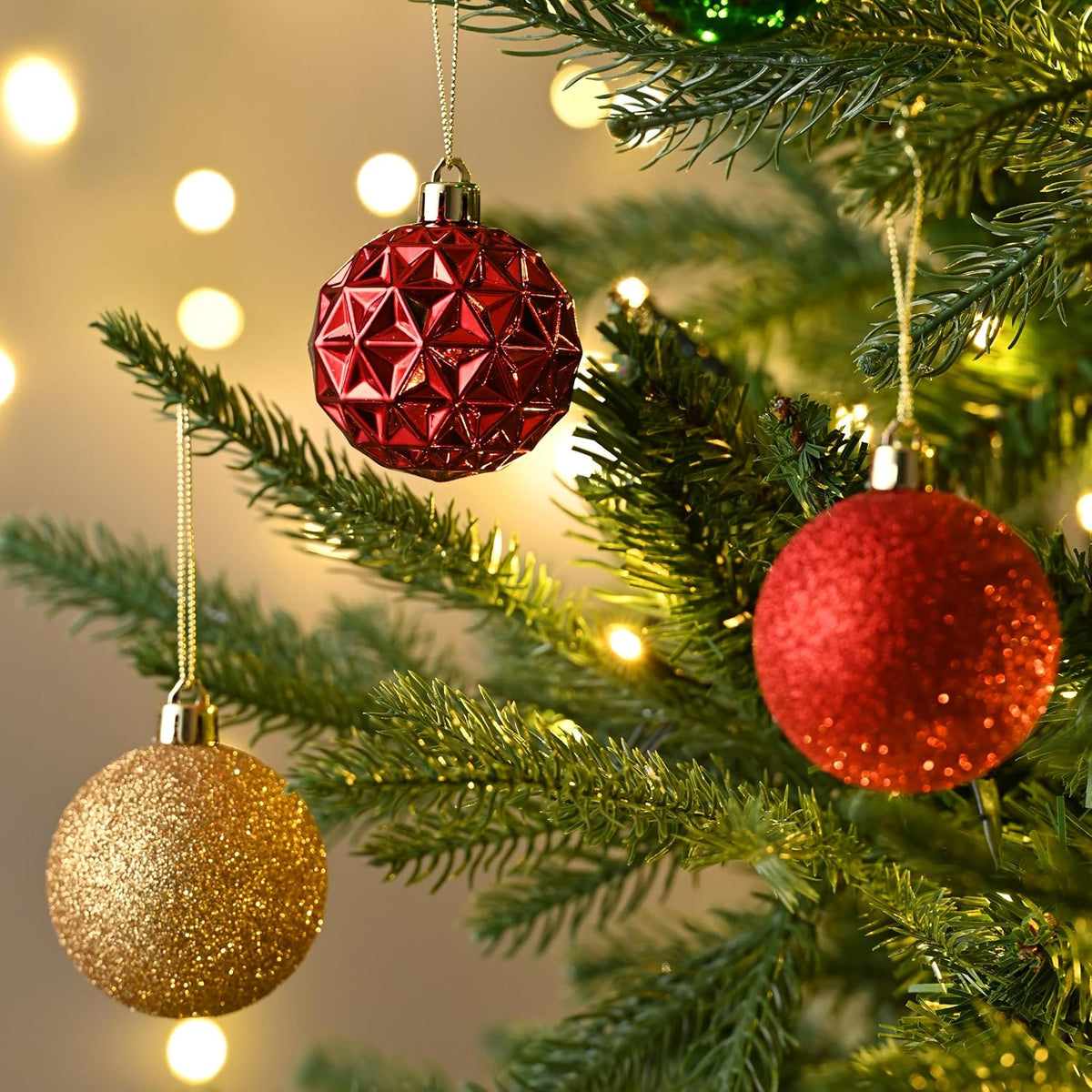 Valery Madelyn 50ct Christmas Tree Decorations Ball Ornaments 2.36 Inches