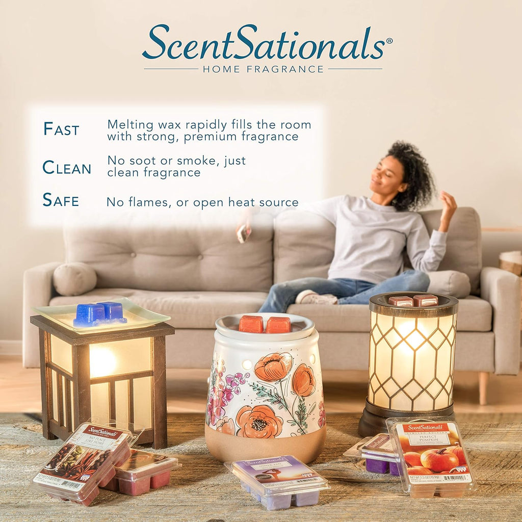 ScentSationals Garden Delight - Mosaic Wax Warmer for Scented Wax Melts