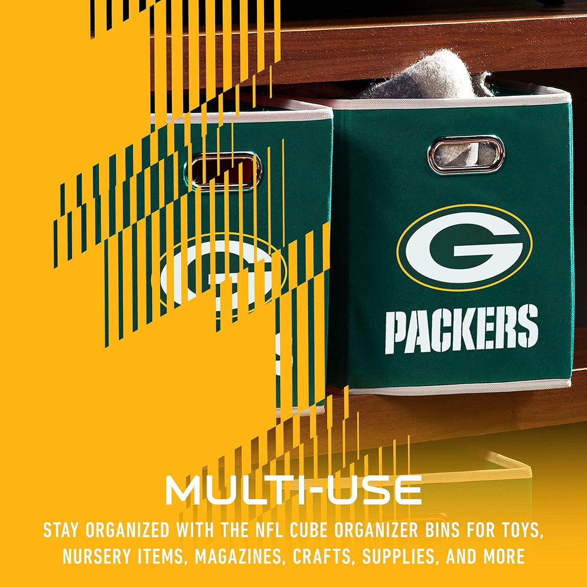 Franklin Sports NFL Green Bay Packers Collapsible Storage Bin
