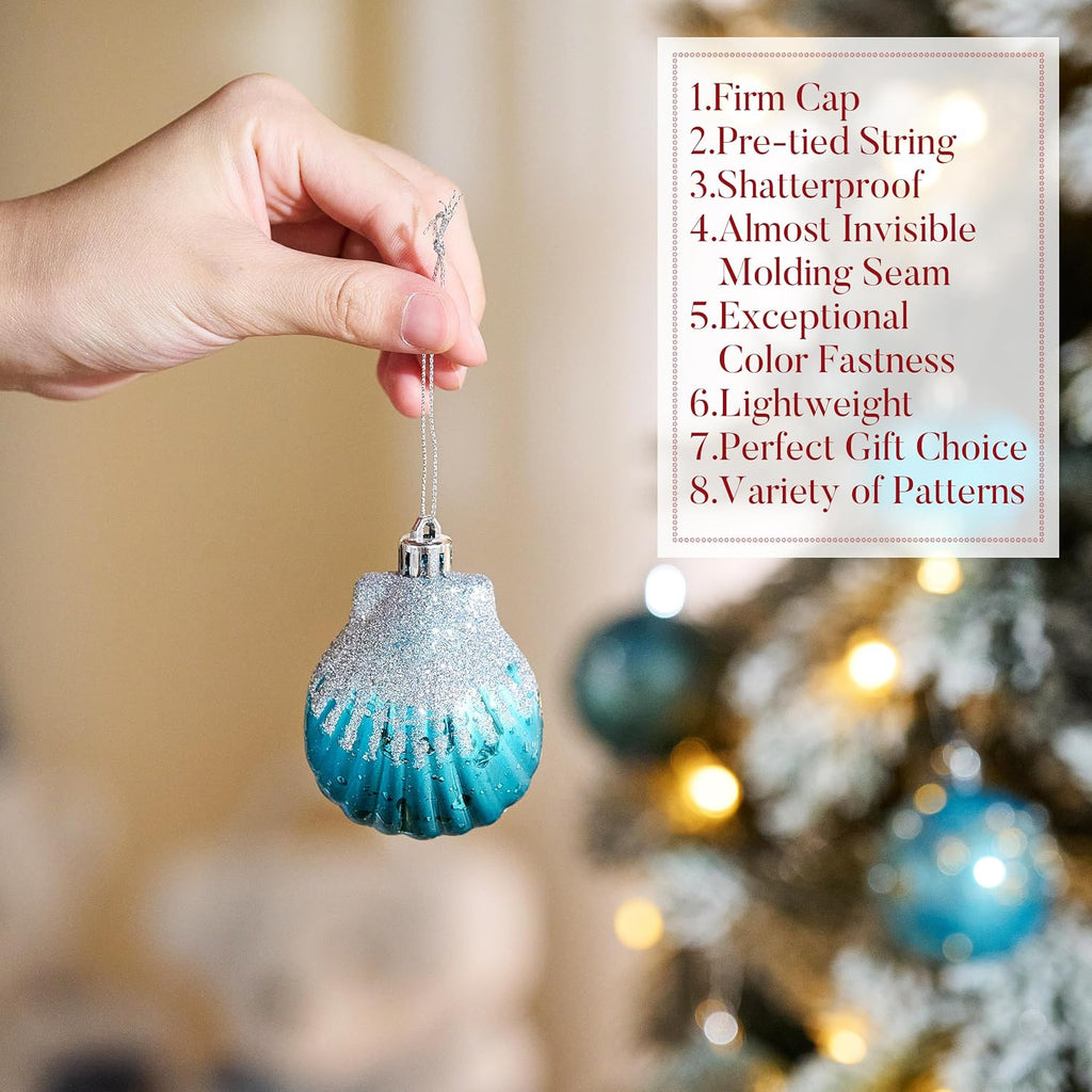 Valery Madelyn 16ct Christmas Ornaments Tree Decorations Set 2.36 Inch