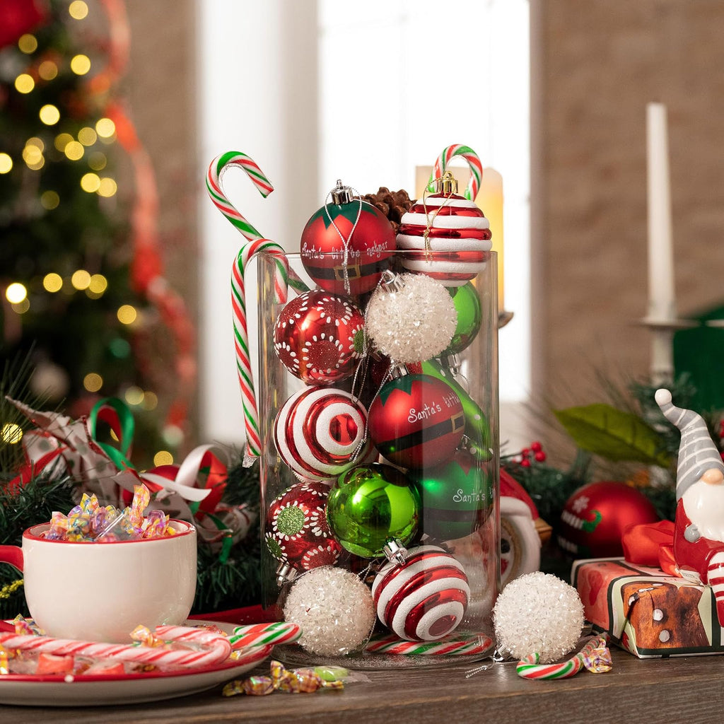 Valery Madelyn 100ct Christmas Ball Ornaments Tree Decorations Set