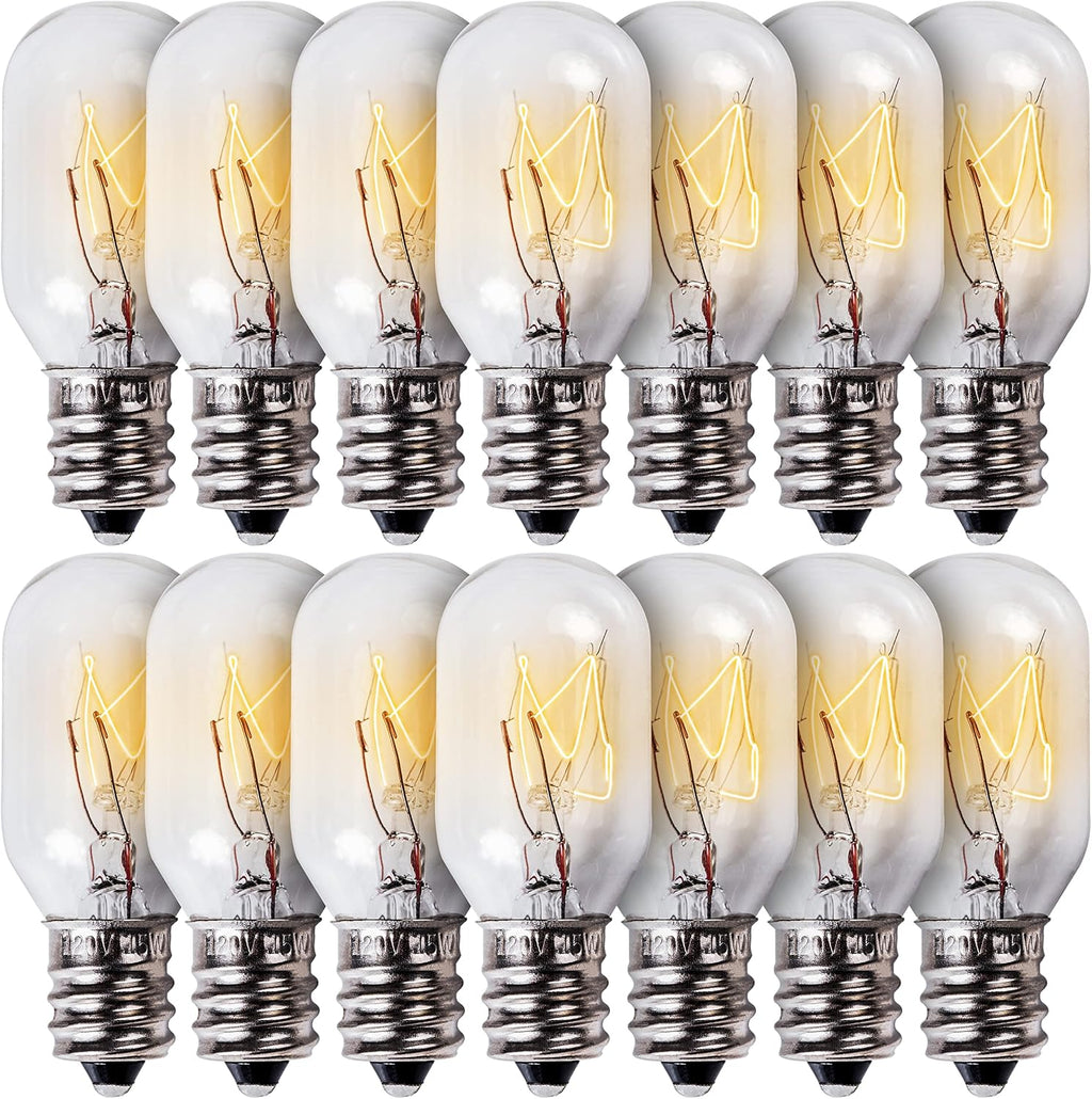 BlueStars E12 T20 15W Himalayan Salt Rock Lamp Bulb 120V 2700K Warm White