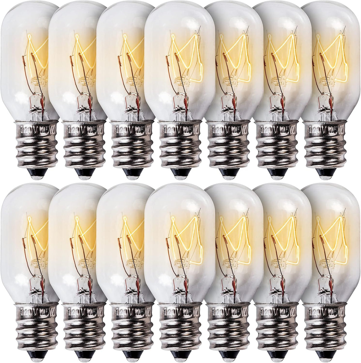 BlueStars E12 T20 15W Himalayan Salt Rock Lamp Bulb 120V 2700K Warm White